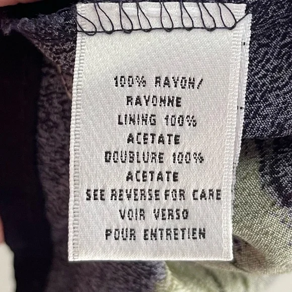 Vintage 90s Talbots Navy Floral Short Sleeve Midi Dress, Made in USA, Women's 18 - Picture 7 of 7